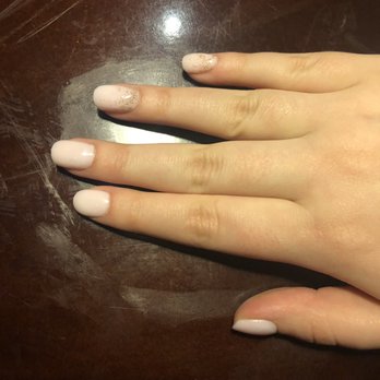 Sapphire Nail & Spa - Dipped light pink and gold - Nail Salons Near Me - Oklahoma City, Oklahoma Sapphire Nail & Spa - Dipped light pink and gold - Nail Salons Near Me - Oklahoma City, Oklahoma