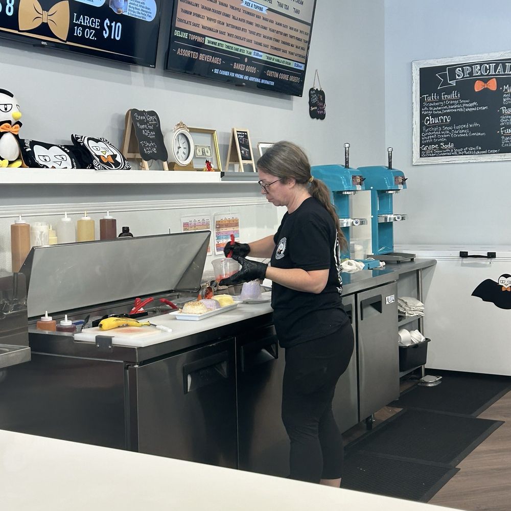 Vampire Penguin - Darcy the Owner (very friendly) - Ice Cream & Frozen Yogurt Near Me - Palm Beach Gardens, Florida Vampire Penguin - Darcy the Owner (very friendly) - Ice Cream & Frozen Yogurt Near Me - Palm Beach Gardens, Florida