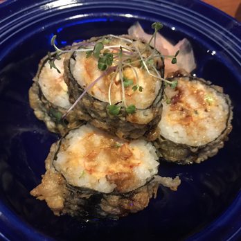 Safire Steak House - Tempura lobster bacon sushi roll - New American Near Me - Oroville, California Safire Steak House - Tempura lobster bacon sushi roll - New American Near Me - Oroville, California