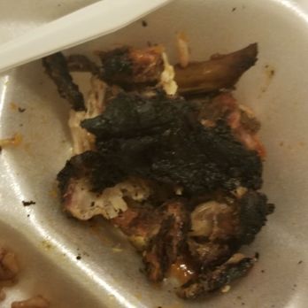 Quidleys Delight - BURNT TO A CRISP JERK CHICKEN! It was overly charred. - Caribbean Near Me - Charlotte, North Carolina Quidleys Delight - BURNT TO A CRISP JERK CHICKEN! It was overly charred. - Caribbean Near Me - Charlotte, North Carolina