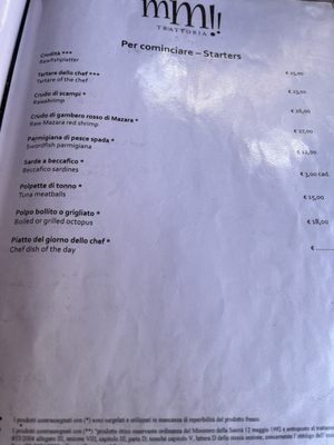 Menu photo 2 Mm Trattoria Catania, CT