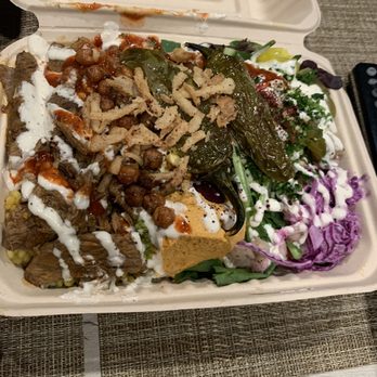 Hummus Way - Bowl with beef - Mediterranean Near Me - Orange, California