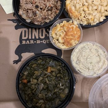 Dinosaur Bar-B-Que - Sides Mac and Mac & Cheese Harlem Potato Salad Simmered Greens with Smoked Turkey BBQ Fried Rice with BBQ Meats - Barbeque Near Me - Brooklyn, New York