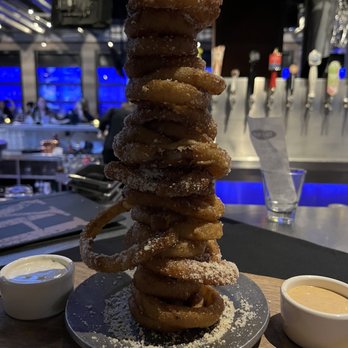 Yard House - Onion Ring Tower - New American Near Me - Irvine, California Yard House - Onion Ring Tower - New American Near Me - Irvine, California