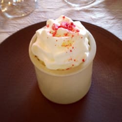 L'Alicanta - Delice vanille rhubarbe et praline rose miam miam