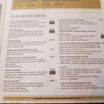 Railway Hotel - Part menu. - Pubs Near Me - Buxton, DBY