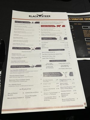 Menu photo 2 Blacksteer Steakhouse and Saloon Bend, OR