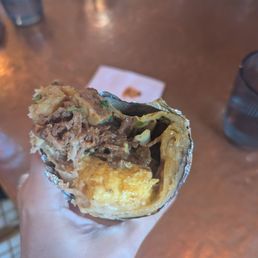 Barbacoa Breakfast Burrito