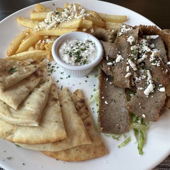 Vaso's Mediterranean Bistro - classic greek platter with gyro - Mediterranean Near Me - Alexandria, Virginia Vaso's Mediterranean Bistro - classic greek platter with gyro - Mediterranean Near Me - Alexandria, Virginia