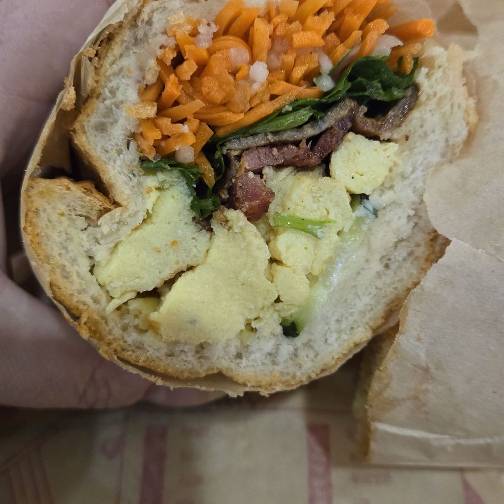 Bun Mee - Bacon and Egg Banh Mi $14.25 - Vietnamese Near Me - South San Francisco, California Bun Mee - Bacon and Egg Banh Mi $14.25 - Vietnamese Near Me - South San Francisco, California