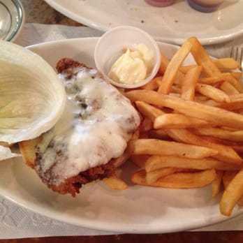 Crystal Restaurant - Breaded chicken fillet sandwich w/provolone cheese - American Near Me - Watertown, New York