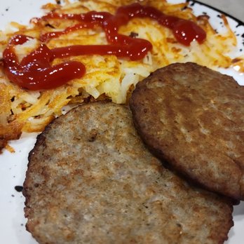 Tony D's - Sausage patties with hashbrowns - Steakhouses Near Me - New Palestine, Indiana Tony D's - Sausage patties with hashbrowns - Steakhouses Near Me - New Palestine, Indiana