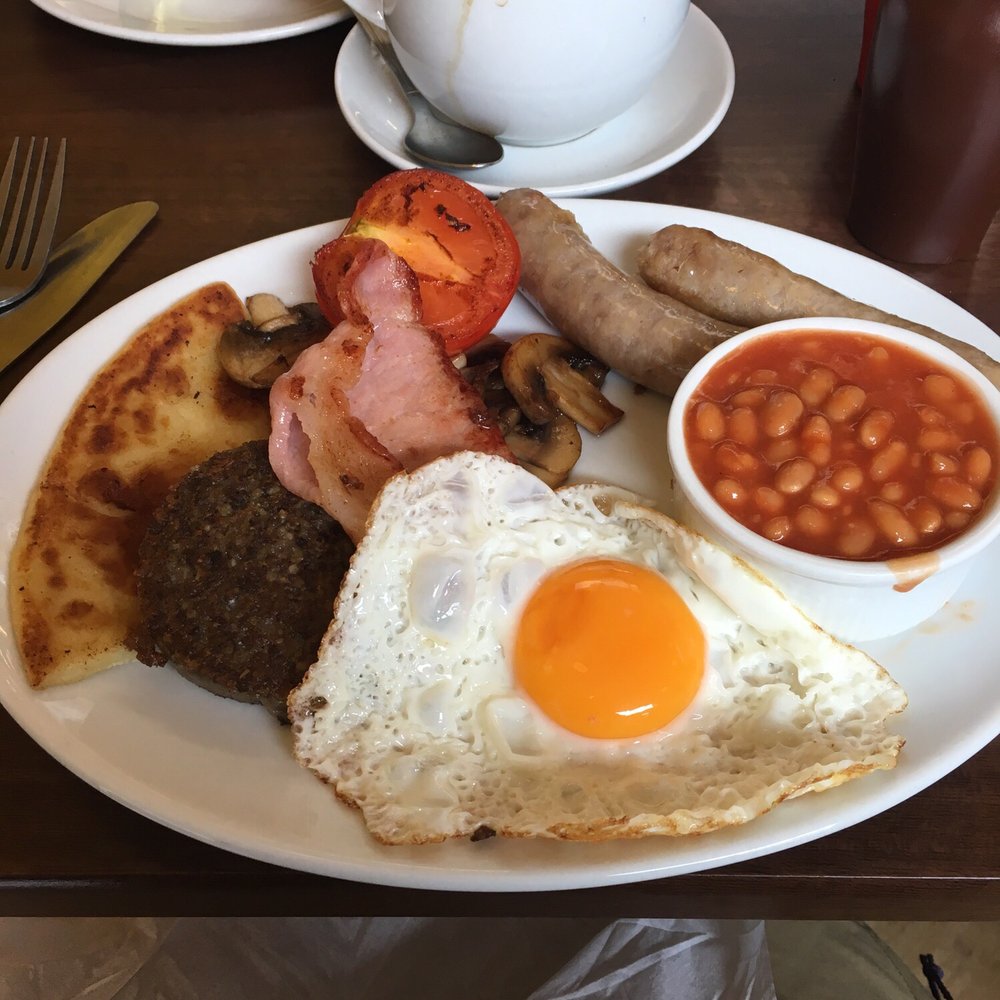 Traditional Scottish breakfast. It's not food porn; it's food ecstasy!