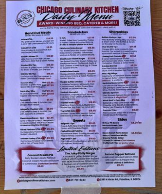 Menu photo 5 Chicago Culinary Kitchen Palatine, IL