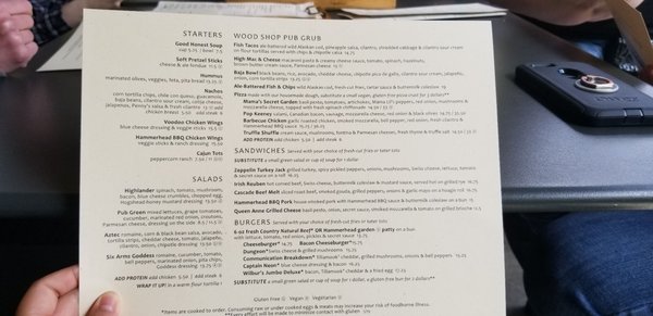 Menu photo 2 McMenamins Woodshop Bothell, WA Menu photo 2 McMenamins Woodshop Bothell, WA