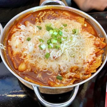 K1 Belton The Bloom - TTeokbokki with Ramyun Noodles, Boiled Egg and Mozzarella. - Korean Near Me - Belton, Texas