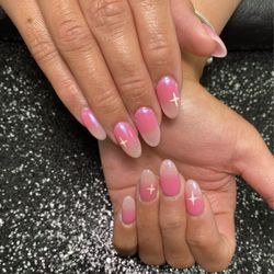Attitudes Salon - Gel X manicure (aura nails design)