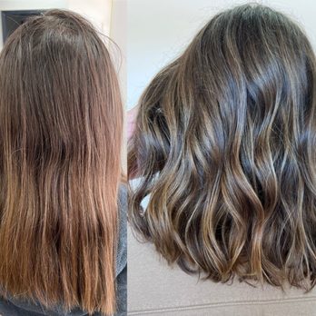 Ellemental Hair - Before and after blended balayage and haircut - Hair Stylists Near Me - Carlsbad, California Ellemental Hair - Before and after blended balayage and haircut - Hair Stylists Near Me - Carlsbad, California
