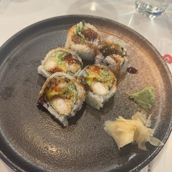 Ginza Sushi & Ramen Bar - Big Shrimp Tempura Roll - Sushi Bars Near Me - Grand Rapids, Michigan Ginza Sushi & Ramen Bar - Big Shrimp Tempura Roll - Sushi Bars Near Me - Grand Rapids, Michigan