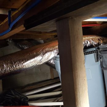 Cotti-Johnson - Draped duct over trash can. Don't use this company - Heating & Air Conditioning/HVAC Near Me - Taunton, Massachusetts