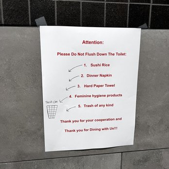 Sushi Grove - Bathroom - Sushi Bars Near Me - Buffalo Grove, Illinois Sushi Grove - Bathroom - Sushi Bars Near Me - Buffalo Grove, Illinois