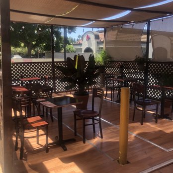 Quebobs Restaurant - They just created this cozy outside deck due to COVID. - Mediterranean Near Me - Los Angeles, California