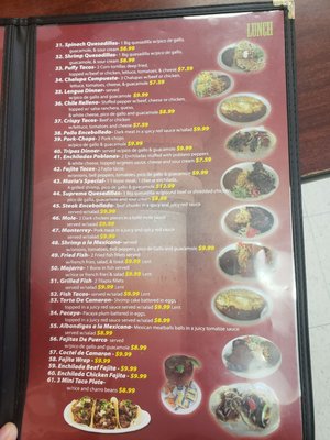 Menu photo 1 Monterrey Cafe New Braunfels, TX