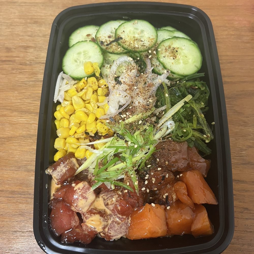 Poke Nagomi - Nagomi (Salmon and Spicy Tuna) Signature Bowl - Poke Near Me - New Brunswick, New Jersey Poke Nagomi - Nagomi (Salmon and Spicy Tuna) Signature Bowl - Poke Near Me - New Brunswick, New Jersey