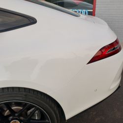 Auto-Flex Hail & Dent Removal - Huge Deep dent on a body line/ curve 2024 Mercedes Benz AMG GT Coupe after no paint required