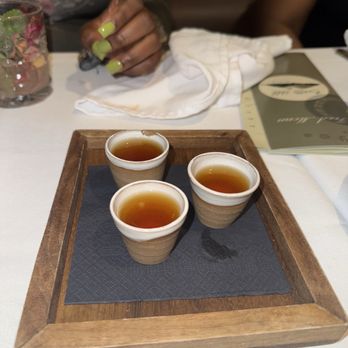Bratts Hill by Chef Darian - complimentary drinks that aid in digestion! - Caribbean Near Me - Buffalo, New York