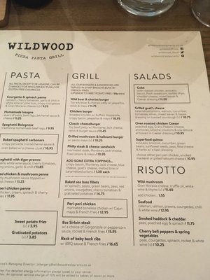 Menu photo 2 Wildwood Birmingham, XWM