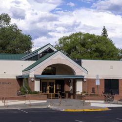 Cortez Public Library - The library's main entrance facing east.