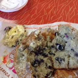 My muffin with a Slab of butter on the side..not what I ordered!