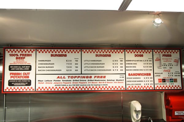Menu photo 5 Five Guys New York, NY Menu photo 5 Five Guys New York, NY