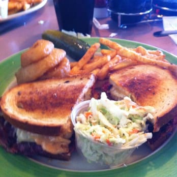 Amy's Omelette House - Pastrami grill with fries, onion rings, and coleslaw ! - Breakfast & Brunch Near Me - Long Branch, New Jersey
