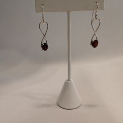 Duke LeBlanc Creations - Garnet Earrings total weight 3CT handcrafted in silver on sale now