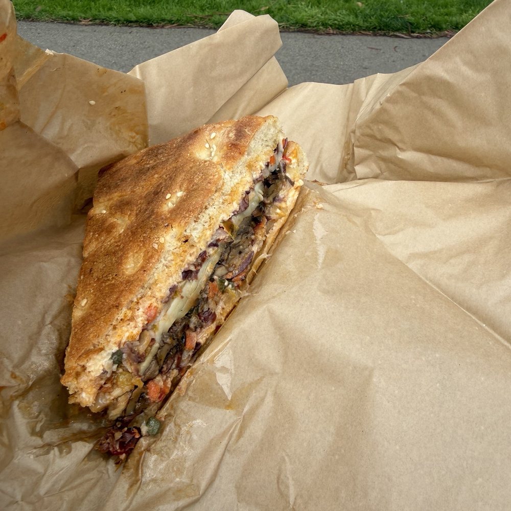 Sandy's - Roasted Mushroom Muffuletta 1/8 - 1 slice - Sandwiches Near Me - San Francisco, California Sandy's - Roasted Mushroom Muffuletta 1/8 - 1 slice - Sandwiches Near Me - San Francisco, California