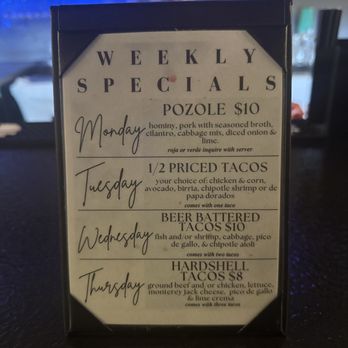 Retro on Main - Weekly Specials Menu - Asian Fusion Near Me - Riverside, California