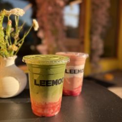 Leemoo Health Bar - Strawberry Matcha Latte | Sweet Escape