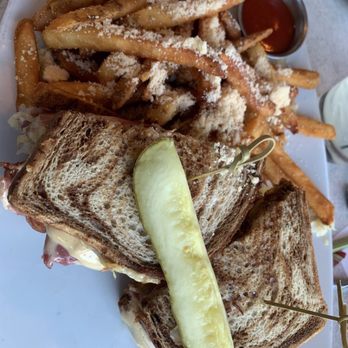 V's Taproom - Stacked Rueben with Parmesan Fries - New American Near Me - Peoria, Arizona V's Taproom - Stacked Rueben with Parmesan Fries - New American Near Me - Peoria, Arizona