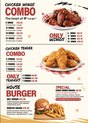 Menu photo 2 20 Plus Wings Kissimmee, FL