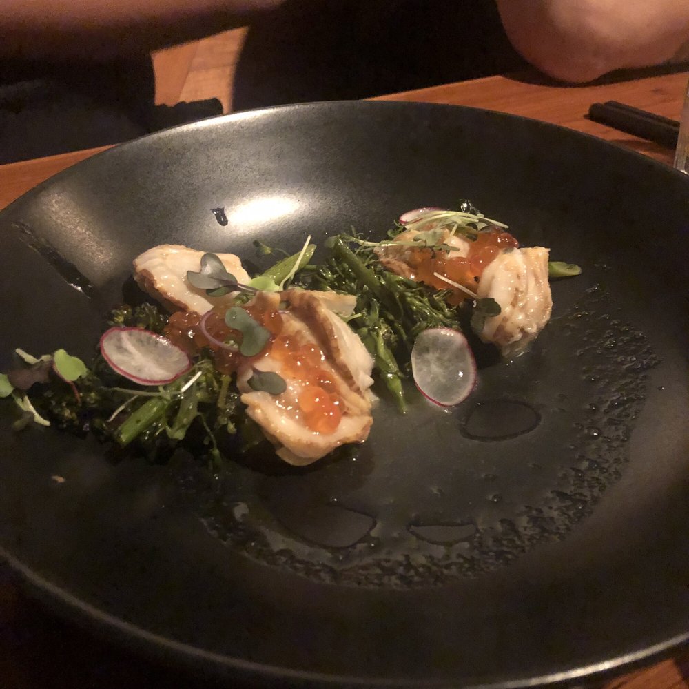 Kamonegi - Baby scallop nuta appetizer - Japanese Near Me - Seattle, Washington Kamonegi - Baby scallop nuta appetizer - Japanese Near Me - Seattle, Washington
