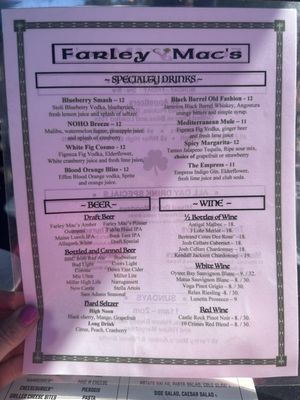 Menu photo 3 Farley Mac’s Simsbury, CT Menu photo 3 Farley Mac’s Simsbury, CT