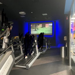 Women's cardio/movie room Women's cardio/movie room