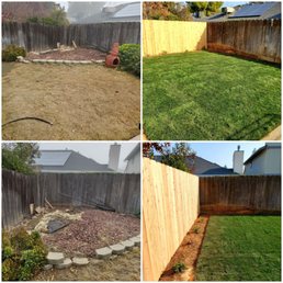 Before and after. Before and after.