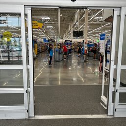 the inside of a walmart store the inside of a walmart store