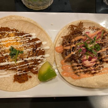 Agave 137 - Chorizo taco and braised brisket taco - Cocktail Bars Near Me - Frederick, Maryland