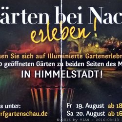 Gärten bei Nacht - Flyer, leider von 2016, infos jetzt unter http://landgarten-himmelstadt.de/gaerten-bei-nacht-erleben/ (09/2019)