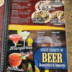 El Jimador Mexican Restaurant - Menu