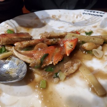 Rainbow Kitchen - Forgot to take BEFORE photo-ginger/scallion whole crab - Seafood Near Me - Las Vegas, Nevada
